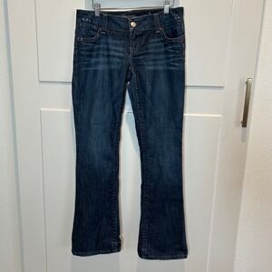 American Eagle Outfitters Womens Jeans Size 8 Bootcut Dark Wash Flex Artist